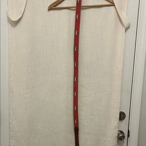 Red Leather Men's Belt